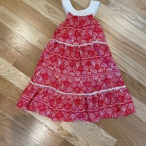 Mayoral Girls' Red Lace-Trim Sleeveless Sundress